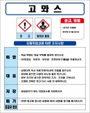 고뫄스(방수액) MSDS경고표지/물질안전보건자료