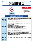 이산화탄소 MSDS경고표지/물질안전보건자료