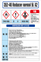 352-40 Reducer normal 5L G2 MSDS경고표지/물질안전보건자료(100X150)스티커