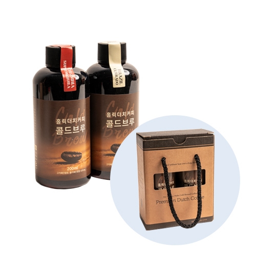 홀릭 콜드브루 페트(200ml 2병) 선물세트