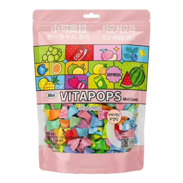 샤오커오라 비타팝스 캔디 500g