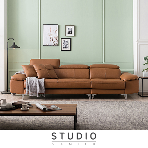 [스튜디오삼익]컨템포 이태리 소가죽 소파