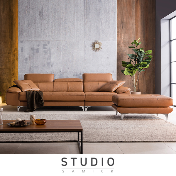 [스튜디오삼익]컨템포 이태리 소가죽 소파