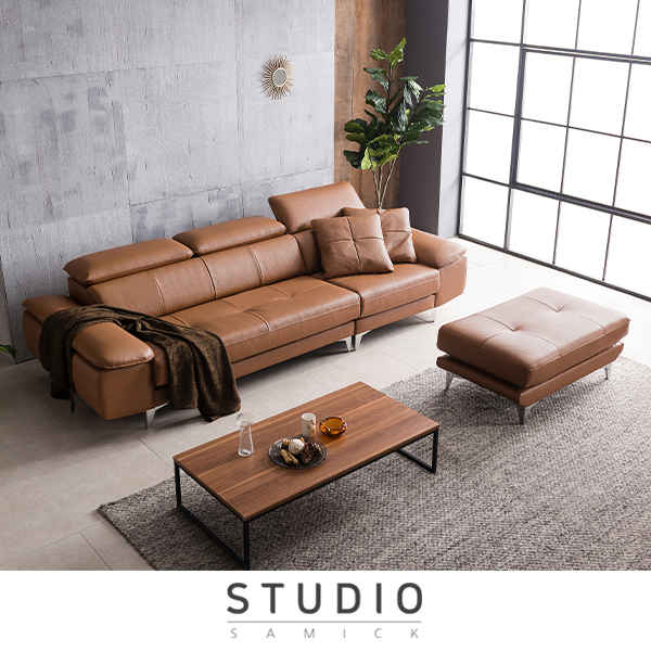 [스튜디오삼익]컨템포 이태리 소가죽 소파