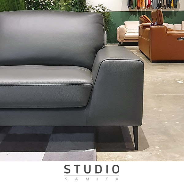 [Studio Samick]올랜도 이태리 4인 가죽소파(스툴제외/스툴포함)