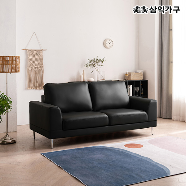 베티 천연소가죽 3/4인용 소파