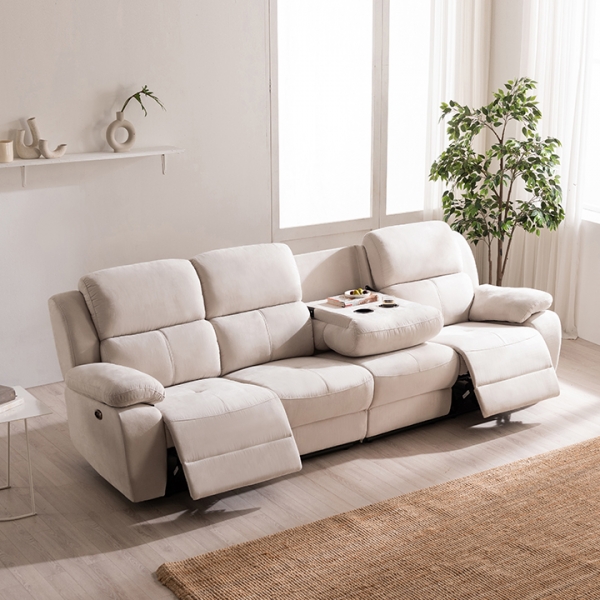 ●한정특가●바이엔 아쿠아텍스/가죽 양방향 전동 리클라이너 소파