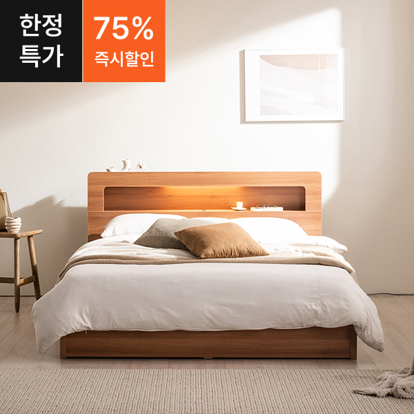 ●한정특가●소노 LED 평상형 침대(SS/Q)