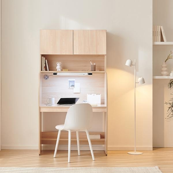 더퍼스트 스터디 독서실 책상 기본형/LED형(800/1000)