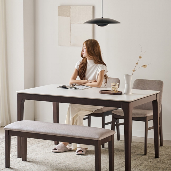 ★30%쿠폰★통세라믹 원목 식탁세트(4/6인용)