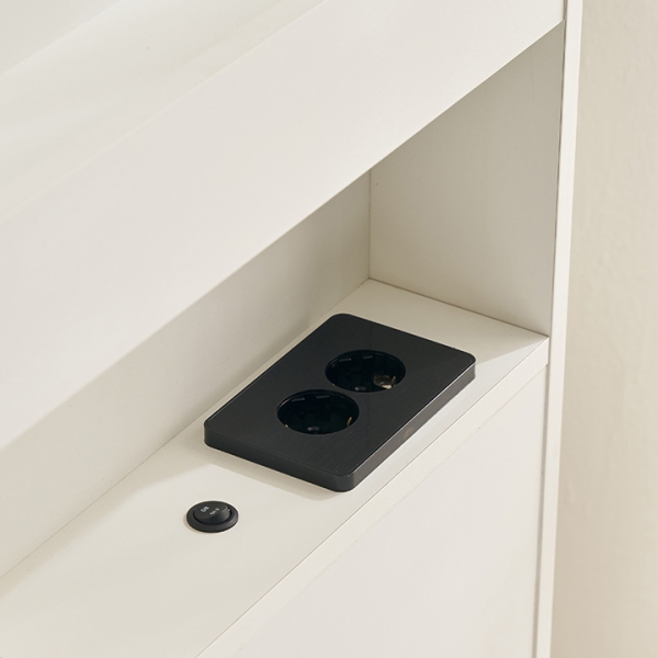 통풍형 LED 3단 수납침대(SS/Q)