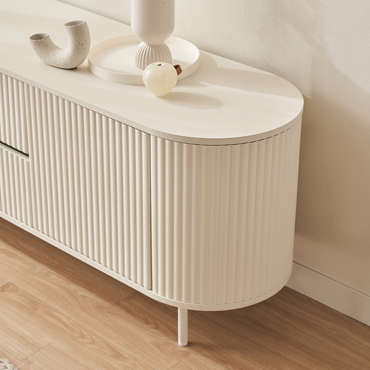 오엔 1600 템바보드 높은 수납장 거실장 티비다이