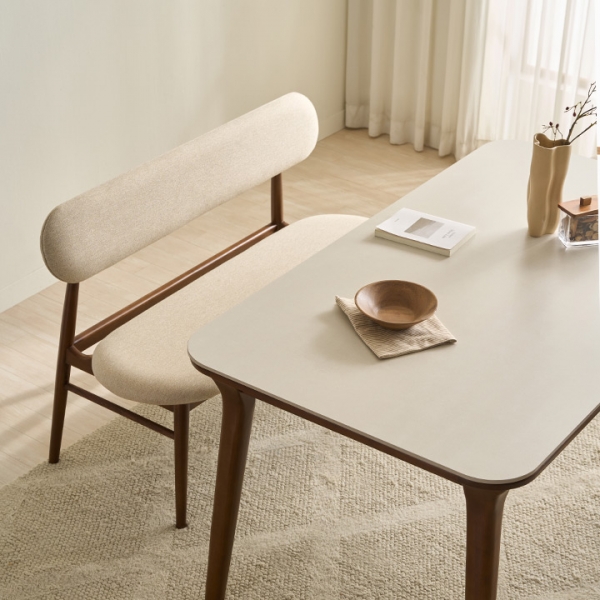 ★파이널세일★나폴리 포세린 세라믹 4인용/6인용 원목 식탁+벤치 풀세트