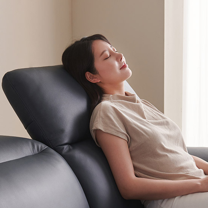 헤드틸팅 천연면피 소가죽 3/4/6인용 소파