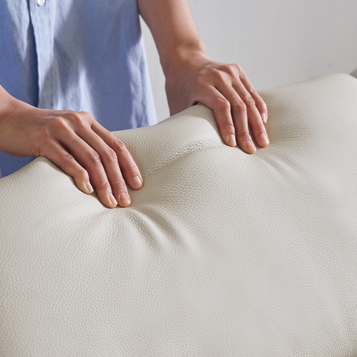 헤드틸팅 천연면피 소가죽 3/4/6인용 소파