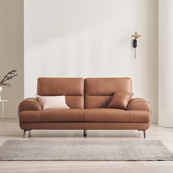 ★3월슈퍼딜★베이번 천연 통가죽 3/4인용 소파(스툴제외/포함)