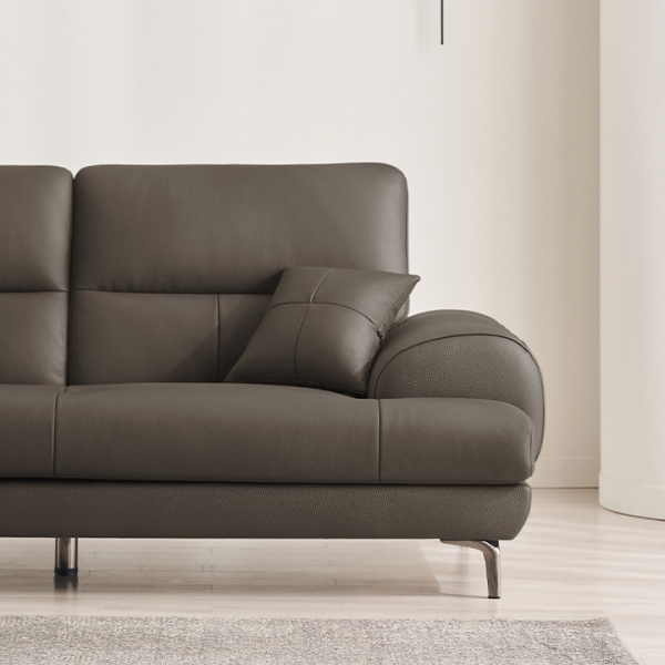 ★3월슈퍼딜★베이번 천연 통가죽 3/4인용 소파(스툴제외/포함)