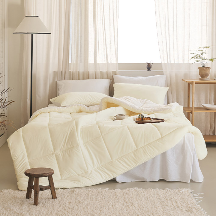 ●한정특가●르텔라 60수 고밀도 순면 양면 사계절 차렵이불 풀세트