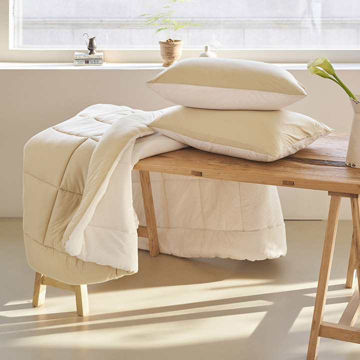 ●한정특가●르텔라 60수 고밀도 순면 양면 사계절 차렵이불 풀세트