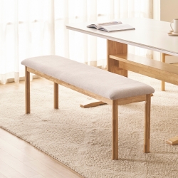 [삼익가구]누와 2인용 원목 벤치