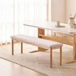 [삼익가구]누와 3인용 원목 벤치