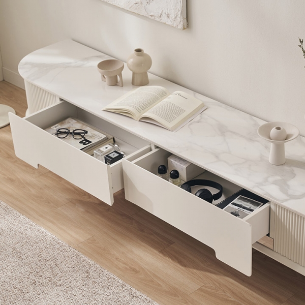 [삼익가구]포이브 세라믹 템바보드 2000 거실장 티비다이