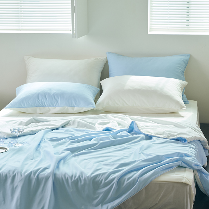 [삼익가구]스노우슬립 쿨링 냉감 차렵이불 세트 SS(이불+베개커버)