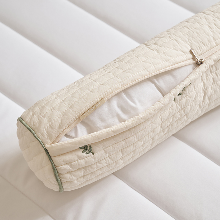 [삼익가구]쁘띠레브 100수 순면 자수 누빔 바디필로우 유아 롱쿠션