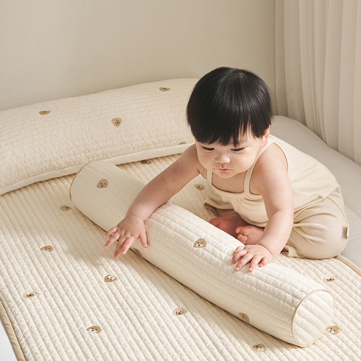 [삼익가구]쁘띠레브 100수 순면 듀라론 냉감 양면패드 유아 쿨매트 60x90