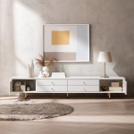 [삼익가구] 몬티스 와이드 높은 2100 TV 거실장 티비다이