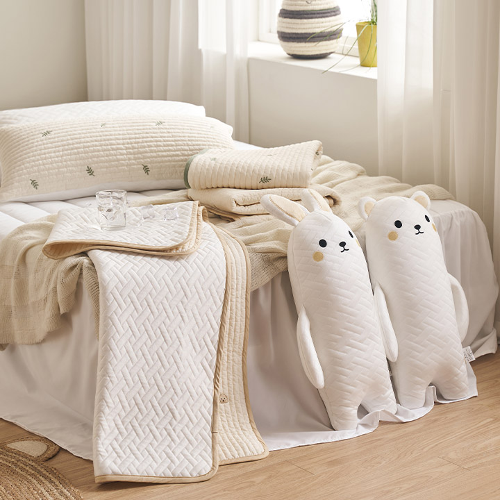 &hearts;신상할인&hearts;쁘띠레브 100수 순면 듀라론 냉감 양면패드 유아 쿨매트