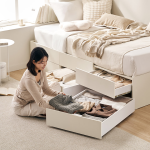 ◈공식몰단독혜택◈식스 6단 400/800 서랍 빅수납 침대(SS/Q)