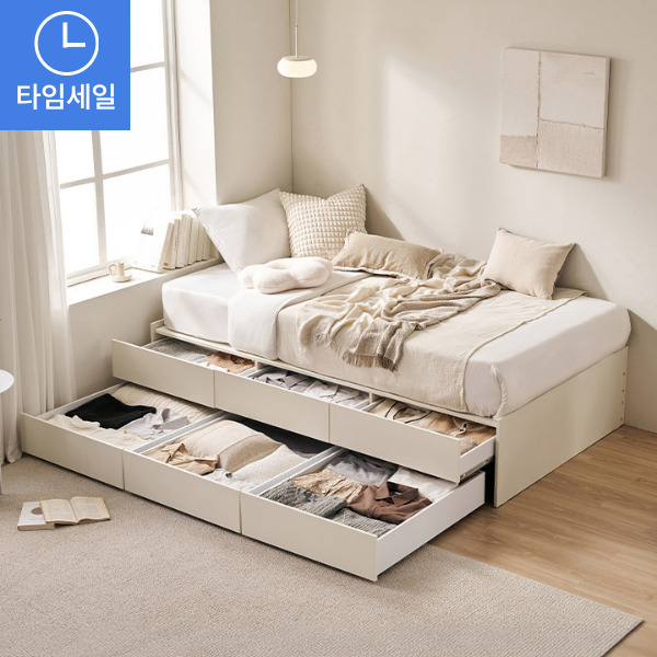 ◈공식몰단독혜택◈식스 6단 400/800 서랍 빅수납 침대(SS/Q)