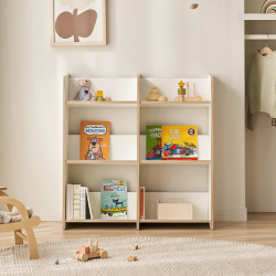 [삼익가구]키디즈 850 3단 더블 책장 E0등급 어린이 책꽂이