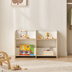 [삼익가구]키디즈 850 2단 더블 책장 E0등급 어린이 책꽂이