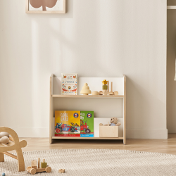 [삼익가구]키디즈 600 2단 와이드 책장 E0등급 어린이 책꽂이