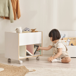 ●한정특가●리브포레 와이드 이동식 북카트 어린이 트롤리