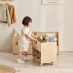 ●한정특가●리브포레 와이드 이동식 북카트 어린이 트롤리