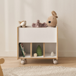 ●한정특가●리브포레 와이드 이동식 북카트 어린이 트롤리