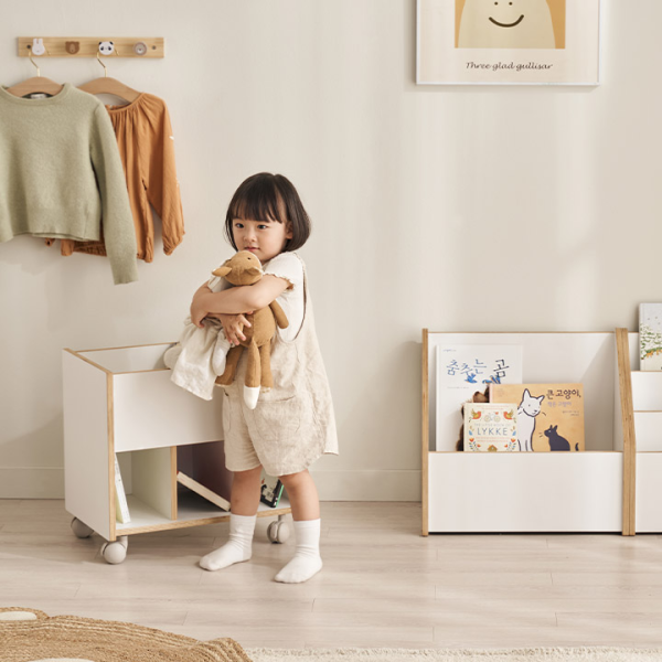 ★5%쿠폰★리브포레 와이드 교구장/3단 전면 책장/북카트 시리즈