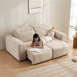 [삼익가구]이즈모어 3인용 헤드틸팅 모션 슬라이드 확장형 리클라이너 소파