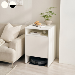 [삼익가구]로캐리 수납형 바퀴형 로봇청소기 수납장 보관함