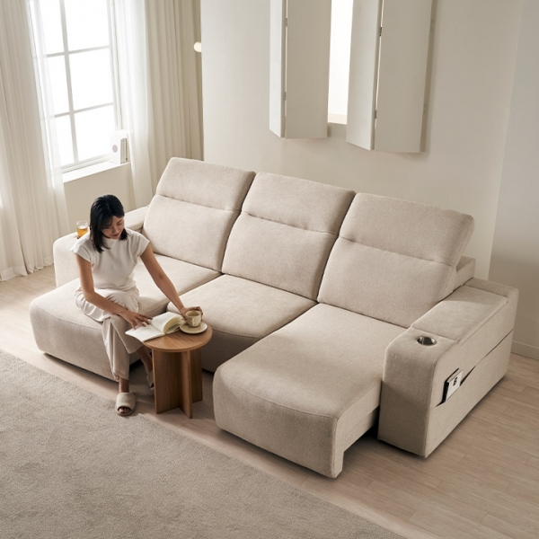 ◈타임특가◈이즈모어 헤드틸팅 모션 슬라이드 확장형 리클라이너 소파(기본형/홈바형)