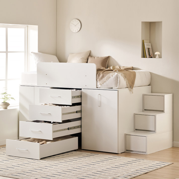 ★30%쿠폰/매트리스업글★빅룸 빅수납 침대+안전가드+계단 풀세트 시리즈