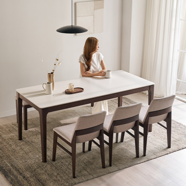 ★삼.신.페/10%쿠폰★아벨로 포세린 통세라믹 4/6인용 원목 1400/1800 식탁세트