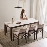 ★삼.신.페/10%쿠폰★아벨로 포세린 통세라믹 4/6인용 원목 1400/1800 식탁세트