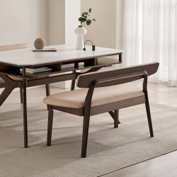 [삼익가구]오비뜨 2인용 원목 등받이 벤치