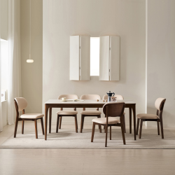 [삼익가구]시에나 포세린 통세라믹 6인용 원목 1800 식탁세트(의자6)
