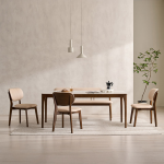 ★10%쿠폰★시에나 포세린 통세라믹 4/6인용 원목 식탁 테이블(1400/1600/1800)