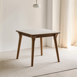 [삼익가구]나폴리 포세린 세라믹 2인용 원목 식탁 800 테이블